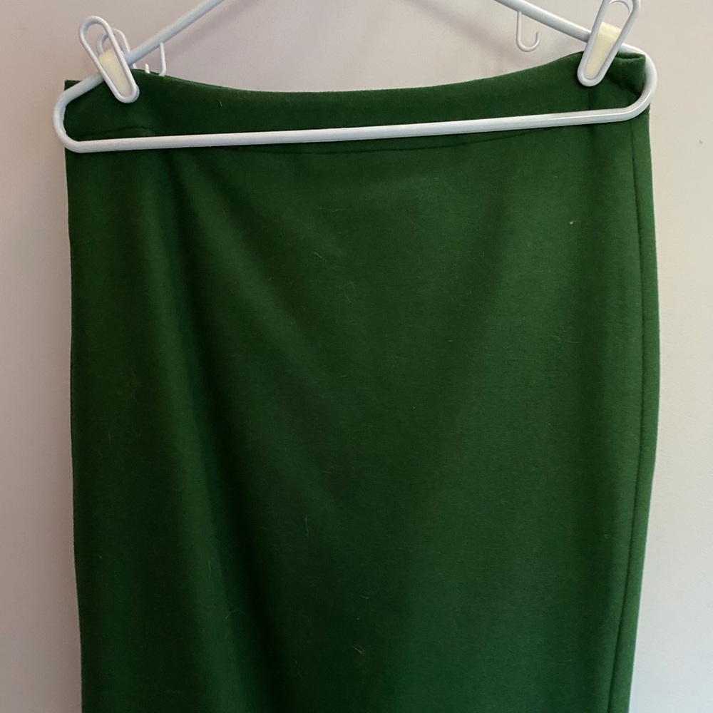 Wool pencil skirt